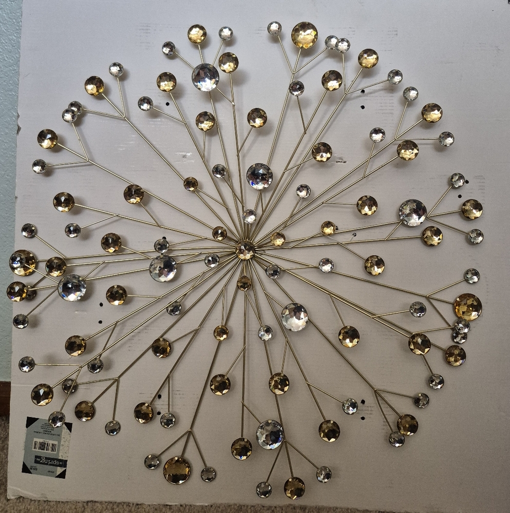 Gold and Silver Wall Decor Sculpture
